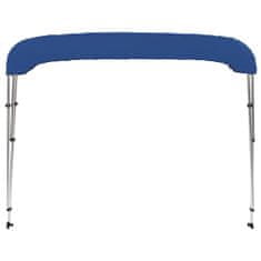 Vidaxl Strieška Bimini s 3 oblúkmi, modrá 183x196x137 cm