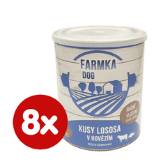 FALCO FARMKA DOG s lososom 8 x 800 g