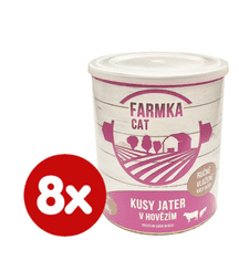 FALCO FARMKA CAT s pečeňou 8x800 g