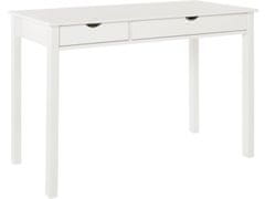 Danish Style Pracovný stôl Galte, 120 cm, biela