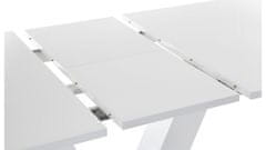 Danish Style Rozkladací jedálenský stôl Alle, 140 cm, biela