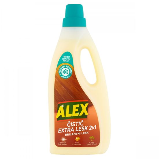 ALEX ALEX ČISTIČ EXTRA LESK 2 V 1 DREVENÉ PODLAHY 750ML