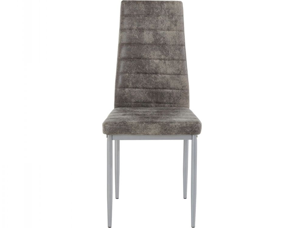 Danish Style Jedálenská stolička Kiok (súprava 4 ks), svetlosivá