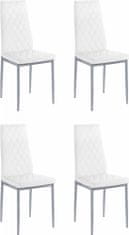 Danish Style Jedálenská stolička Bark (súprava 4 ks), biela