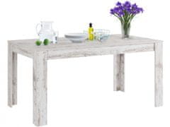 Danish Style Jedálenský stôl Lora II., 160 cm, biela