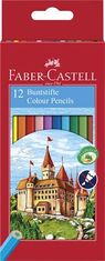 Faber-Castell Farebné pastelky "Classic", 12 farieb, šesťhranné