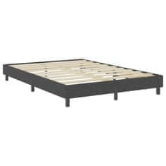 Vidaxl Posteľ boxspring tmavošedá látková 140x200 cm