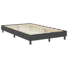 Vidaxl Posteľ boxspring tmavošedá látková 120x200 cm