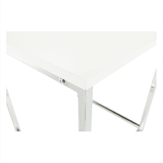 KONDELA Konferenčné stolíky, set 3 ks, biela extra vysoký lesk, ENISA TYP 3