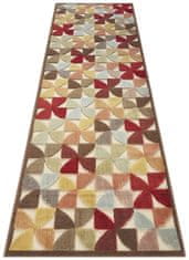 Elle Decor AKCIA: 80x250 cm Kusový koberec Creative 103966 Brown/Multicolor z kolekcie Elle 80x250