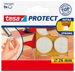 Tesa Samolepiace podložky "Protect® 57894", biela, plsť, 26 mm