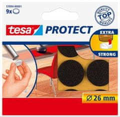 Tesa Samolepiace podložky "Protect® 57894", hnedá, plsť, 26 mm