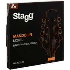 Stagg MA-1032-NI, sada strun pre mandolínu, svetlá