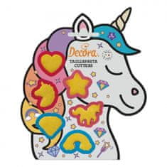 Decora Súprava vykrajovačiek Unicorn – jednorožec 6 ks