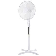 FK technics Stojanový ventilátor 40cm, 3 rýchlosti, biely, 40W