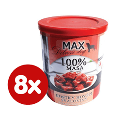 FALCO MAX deluxe kocky hovädzej svaloviny 8 x 800 g