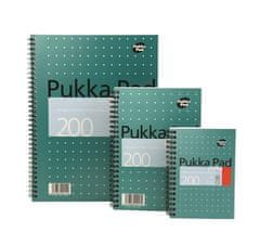 Pukka Pad Blok "Metallic Jotta", A4+, linajkový, 100 listov, špirálová väzba, JM018-LINED