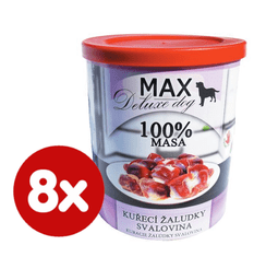 FALCO MAX deluxe kuracie žalúdky svalovina 8 x 800 g