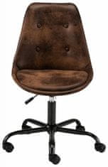 Danish Style Kancelárska stolička Denis, hnedá