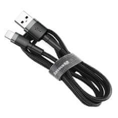 BASEUS Cafule kábel USB / Lightning QC 3.0 2.4A 1m, čierny/sivý