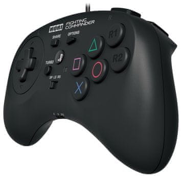 Gamepad Hori Fighting Commander pre Play Station 3, 4, PC, USB, 6 tlačidiel