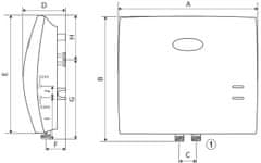 Dražice DZD MX 2209 Prietokový ohrievač vody 5,5 / 9 kW - zánovné