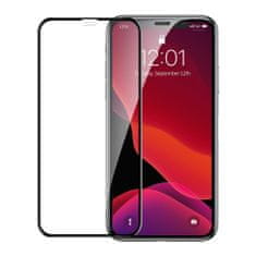 BASEUS Curved-screen ochranné sklo na iPhone 11 / iPhone XR, čierne