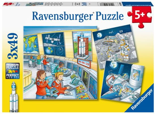 Ravensburger Puzzle 050888 Astronauti 3x49 dielikov