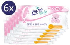 LINTEO Baby Obrúsky Soft and Cream 6x72 ks