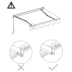 Petromila vidaXL Automaticky zaťahovacia markíza 450x300 cm modrá a biela