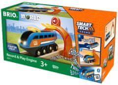 Brio WORLD 33971 SMART TECH SOUND Nahrávacia lokomotíva