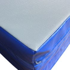Master dopadová skladacia žinenka T21 - 200 x 150 x 20 cm - modrá