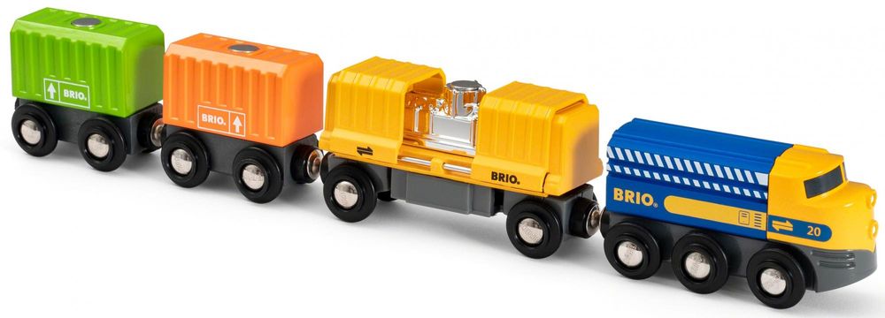 Brio WORLD 33982 Nákladný vlak s troma vozňami