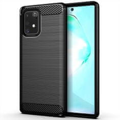 MG Carbon Case Flexible silikónový kryt na Samsung Galaxy S10 Lite, čierny