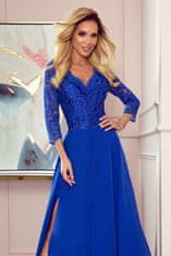 Numoco Dámske šaty 309-2 Amber, kráľovská modrá, L