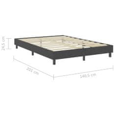 Vidaxl Rám na boxspring posteľ, sivý, látka 140x200 cm