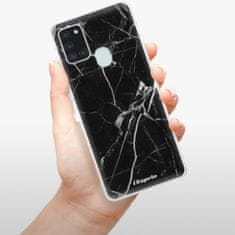 iSaprio Silikónové puzdro - Black Marble 18 pre Samsung Galaxy A21s