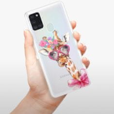 iSaprio Silikónové puzdro - Lady Giraffe pre Samsung Galaxy A21s