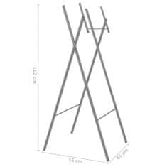 Vidaxl Skladacie nohy na stôl strieborné 45x55x112 cm pozinkovaná oceľ