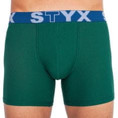 Styx Pánske boxerky long športová guma tmavo zelené (U1066) - veľkosť S