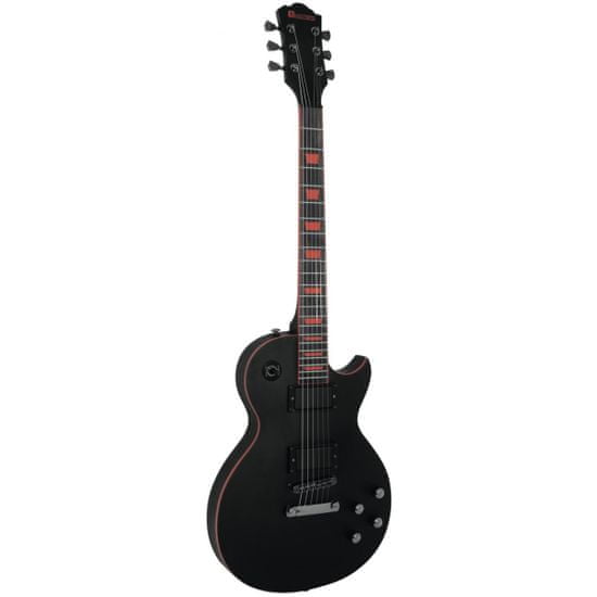 Dimavery LP-800 elektrická gitara, čierna matná