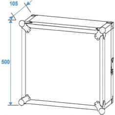 Roadinger Amplifier Rack PR-2ST, 10U, hĺbka 57 cm