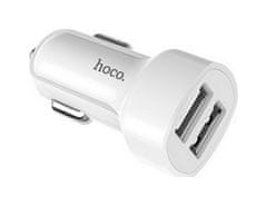 Hoco Autodobíječ Z2A Dual 2.4A biely 50836