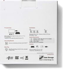 Hitachi GP60NS60 externí, M-Disc, USB, strieborná