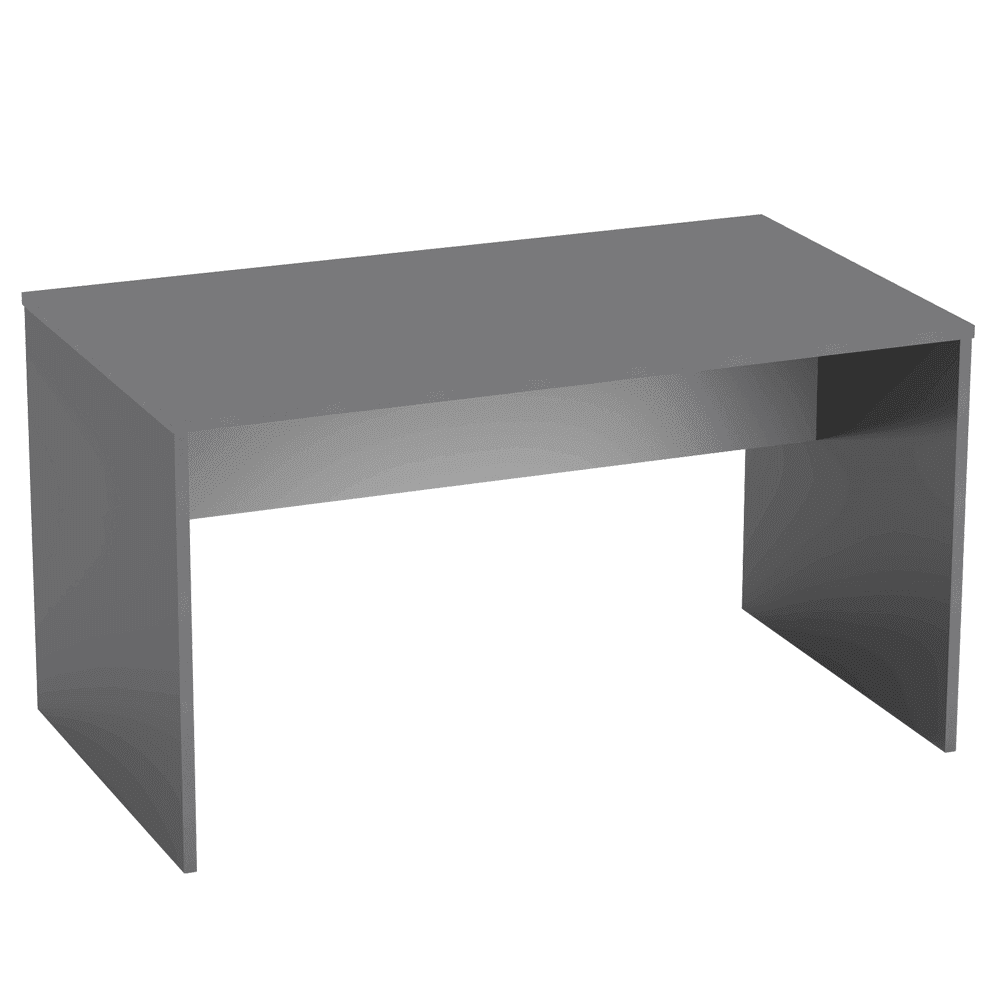 KONDELA Písací stôl, grafit / biela, RIOMA NEW TYP 11