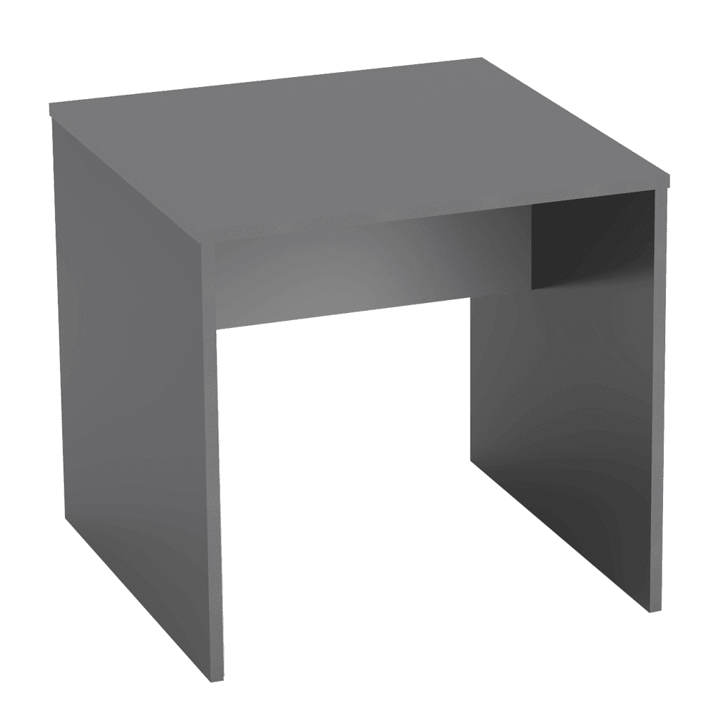KONDELA Písací stôl, grafit / biela, RIOMA TYP 17
