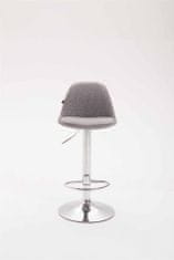 BHM Germany Barová stolička Kiel (SET 2 ks), textil, šedá