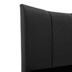 Vidaxl Posteľný rám čierny 90x200 cm umelá koža