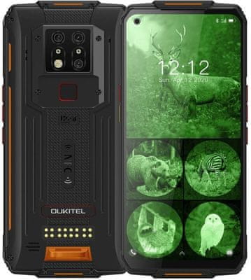 Oukitel WP7, odolný telefón, IP68, vojenský štandard odolnosti MIL-STD-810G, extrémna kapacita batérie, dlhá výdrž, trojitý fotoaparát s nočným infračerveným videním, Full HD+ displej