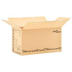 Vidaxl Kartónové krabice na sťahovanie XXL 200 ks 60x33x34 cm